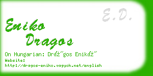 eniko dragos business card